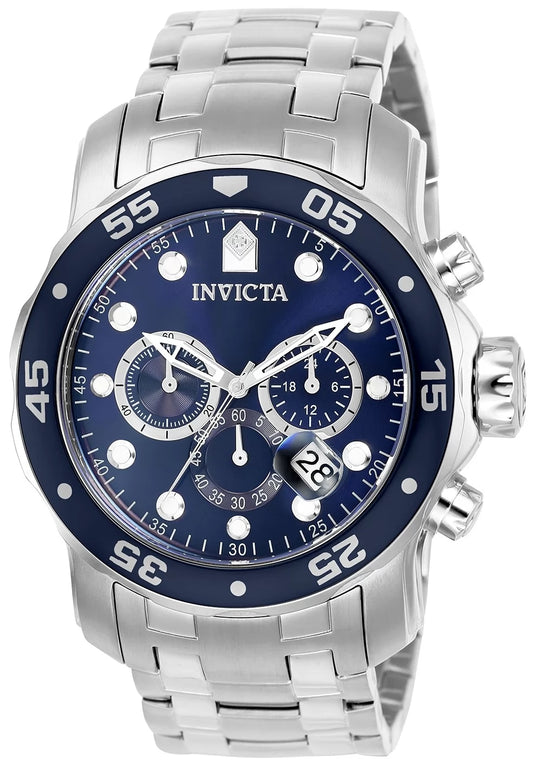 Invicta Men's Pro Diver Quartz Chronograph Blue Dial Watch