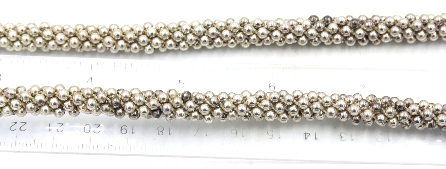 Set of Vintage 925 sterling silver necklace and matching bracelet