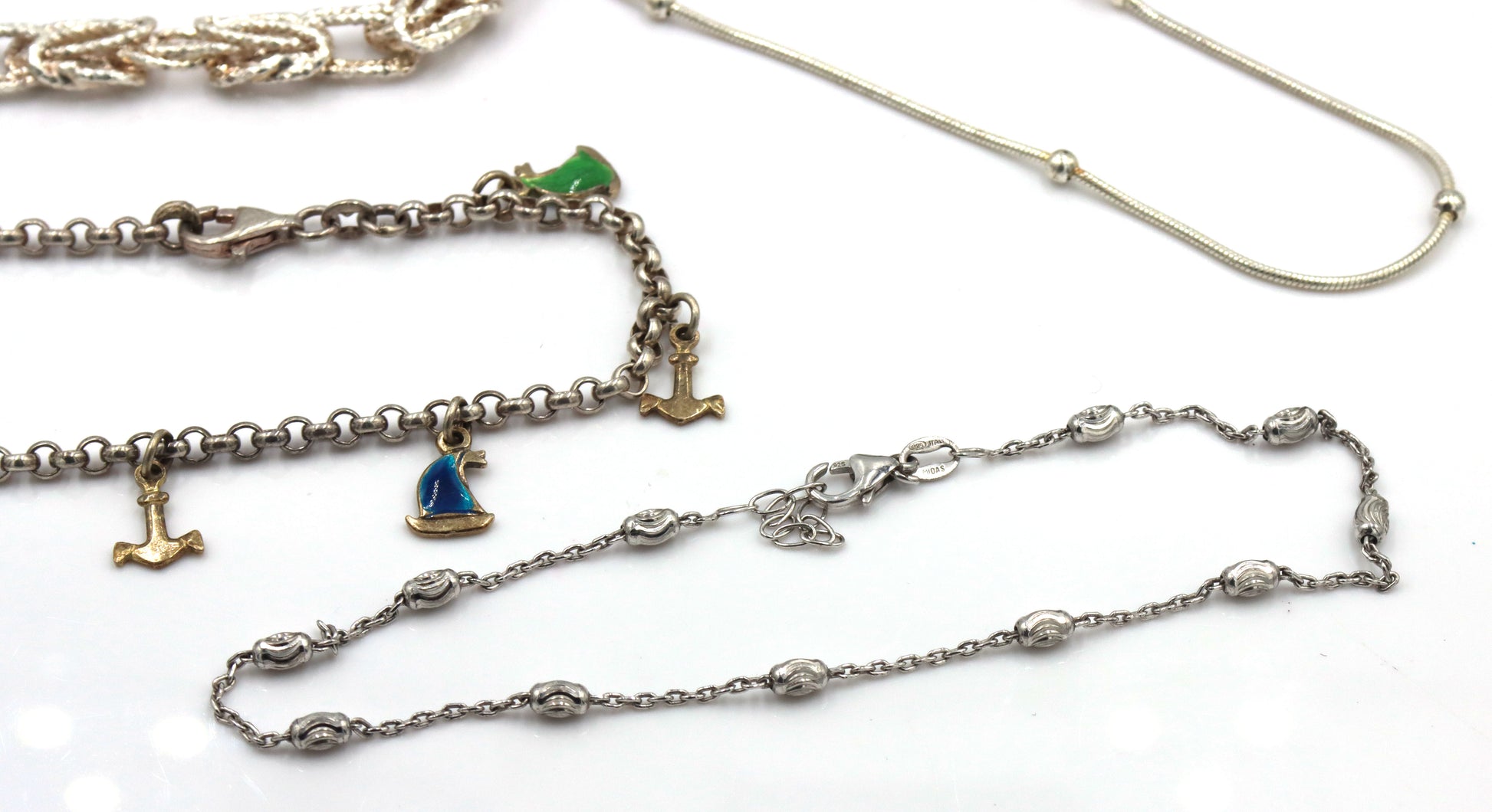 Vintage 925 sterling silver group lot of  bracelets