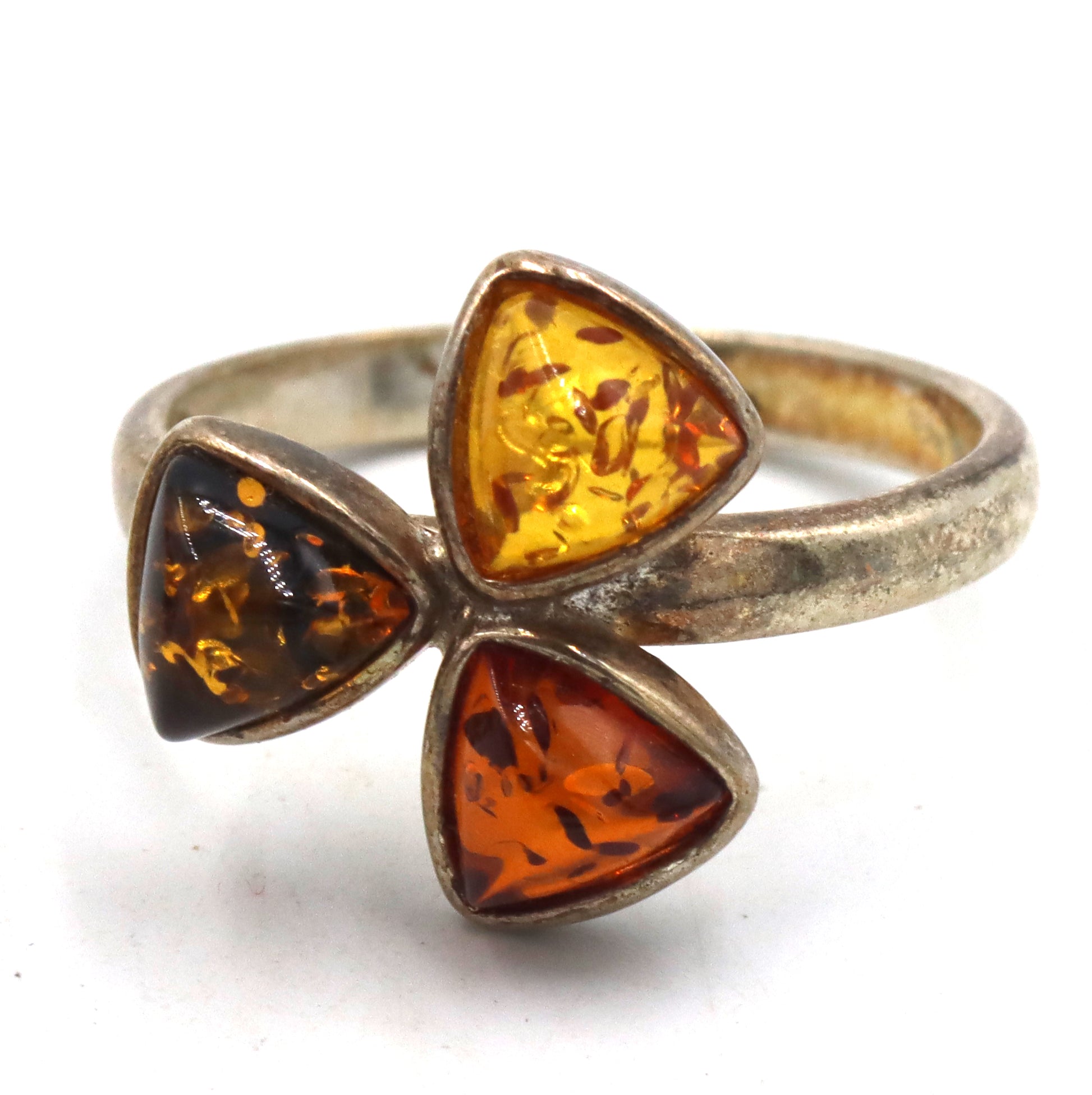 Group lot of Vintage 925 sterling silver amber mixed jewelry