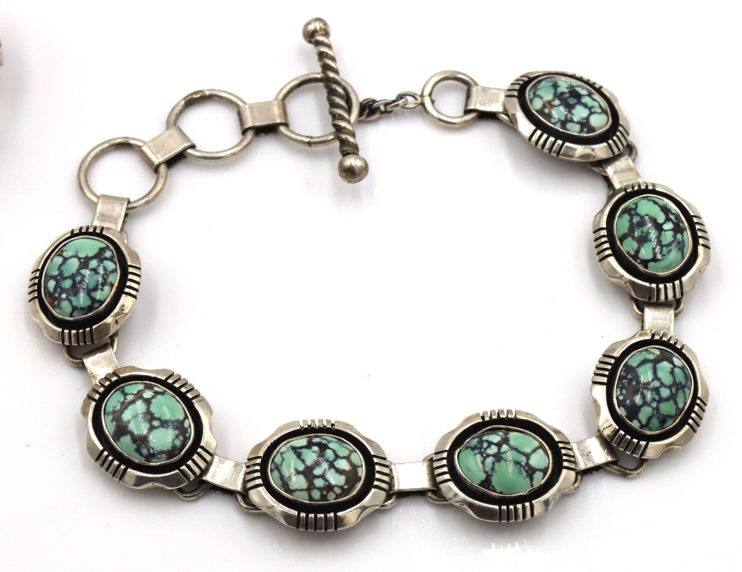 925 Vintage Sterling Silver Turquoise and multi Stone Bracelet Lot