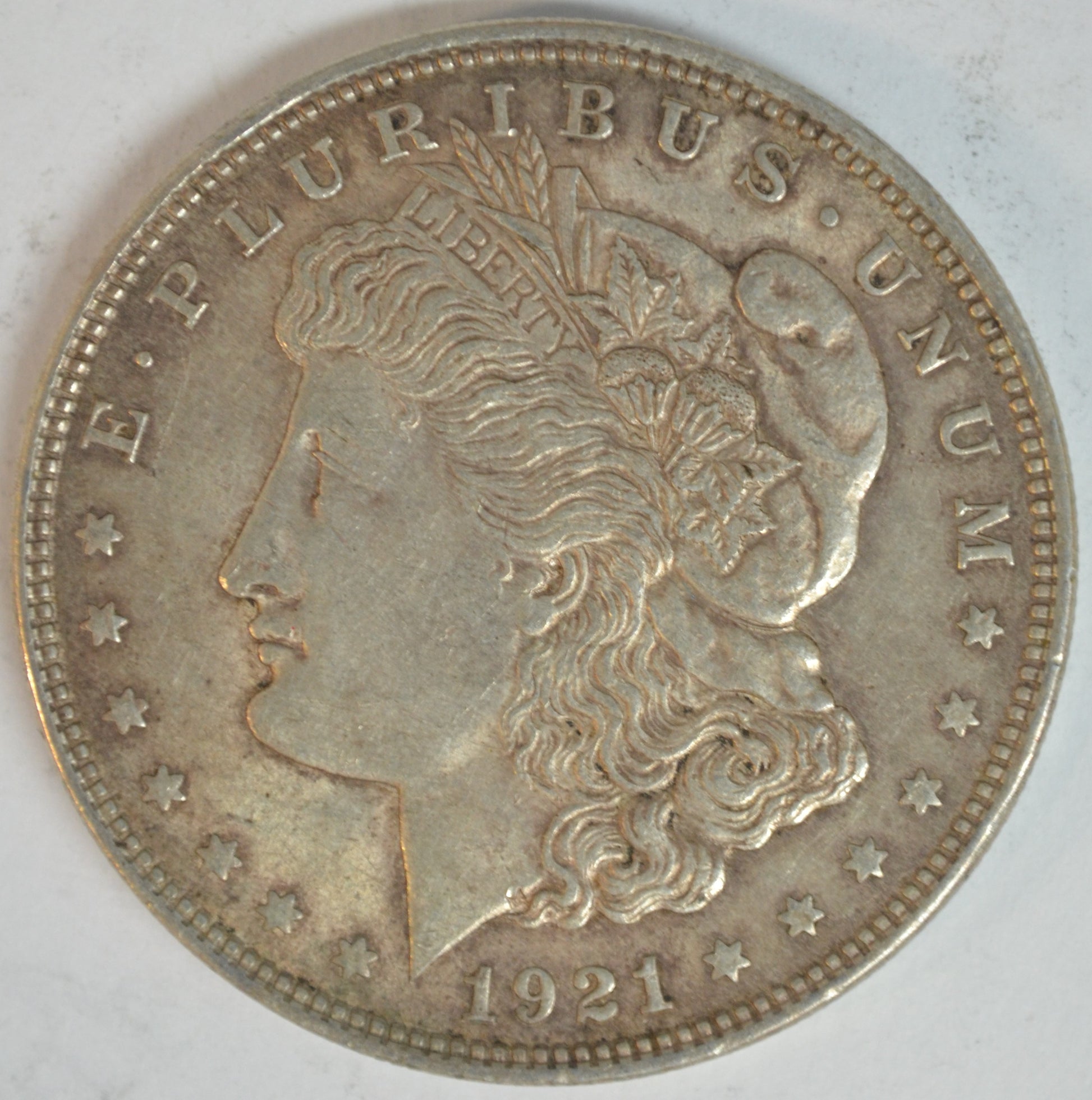 1921 Morgan Silver Dollar Philadelphia Mint Better Circulated Example 90% Silver