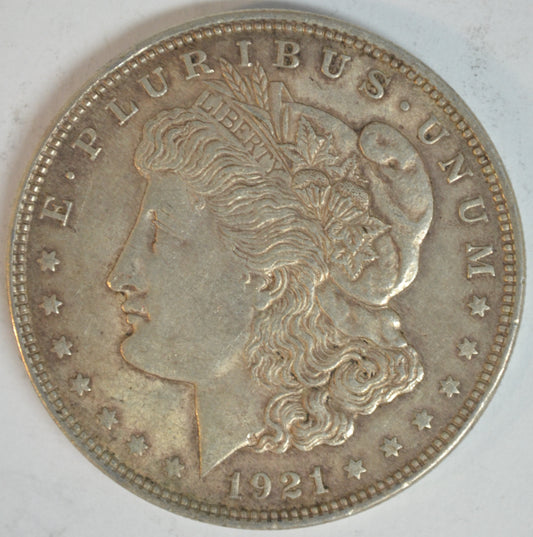 1921 Morgan Silver Dollar Philadelphia Mint Better Circulated Example 90% Silver
