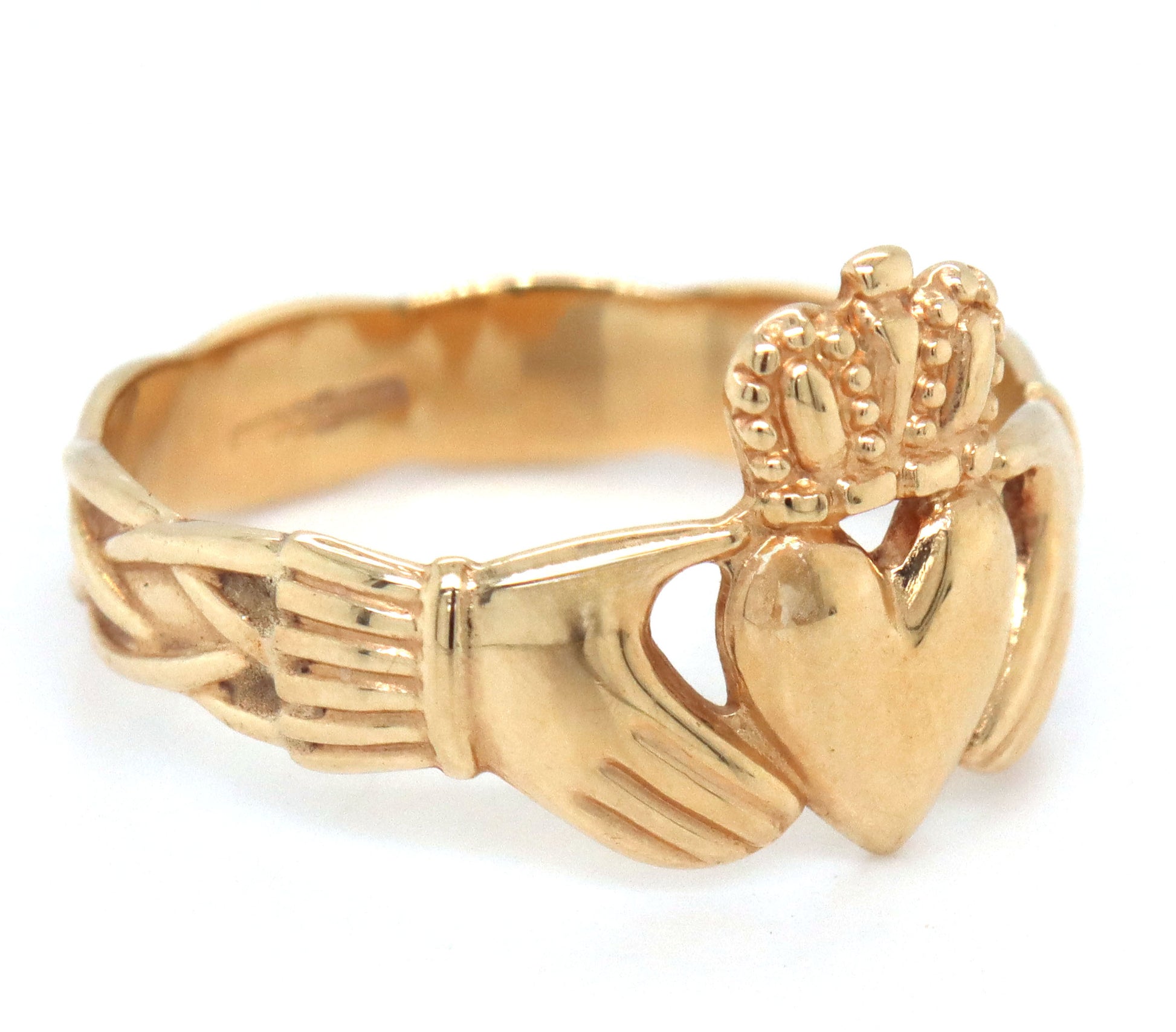 10kt Yellow gold Claddagh ring