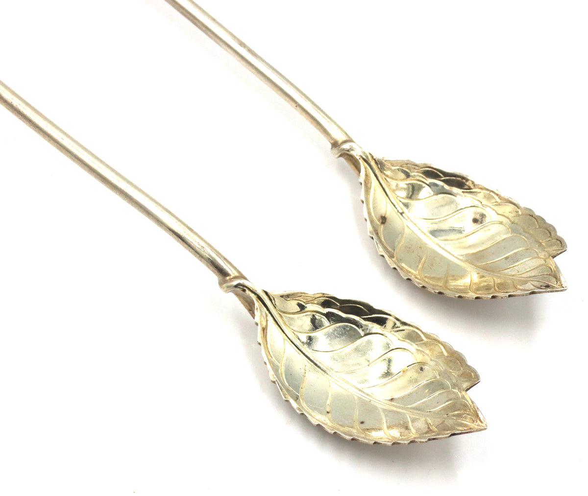 Tiffany & Co Leaf mint tea spoons