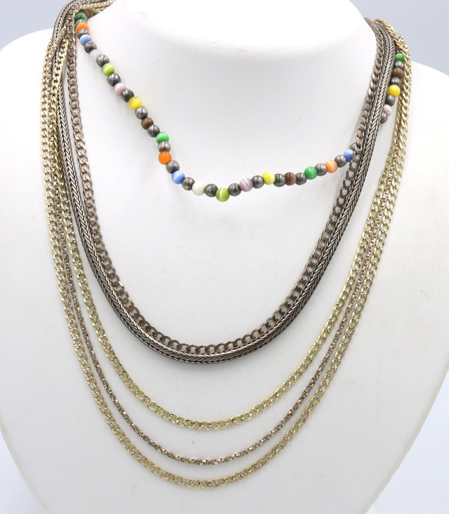 Group lot of 6 Vintage 925 sterling silver necklaces