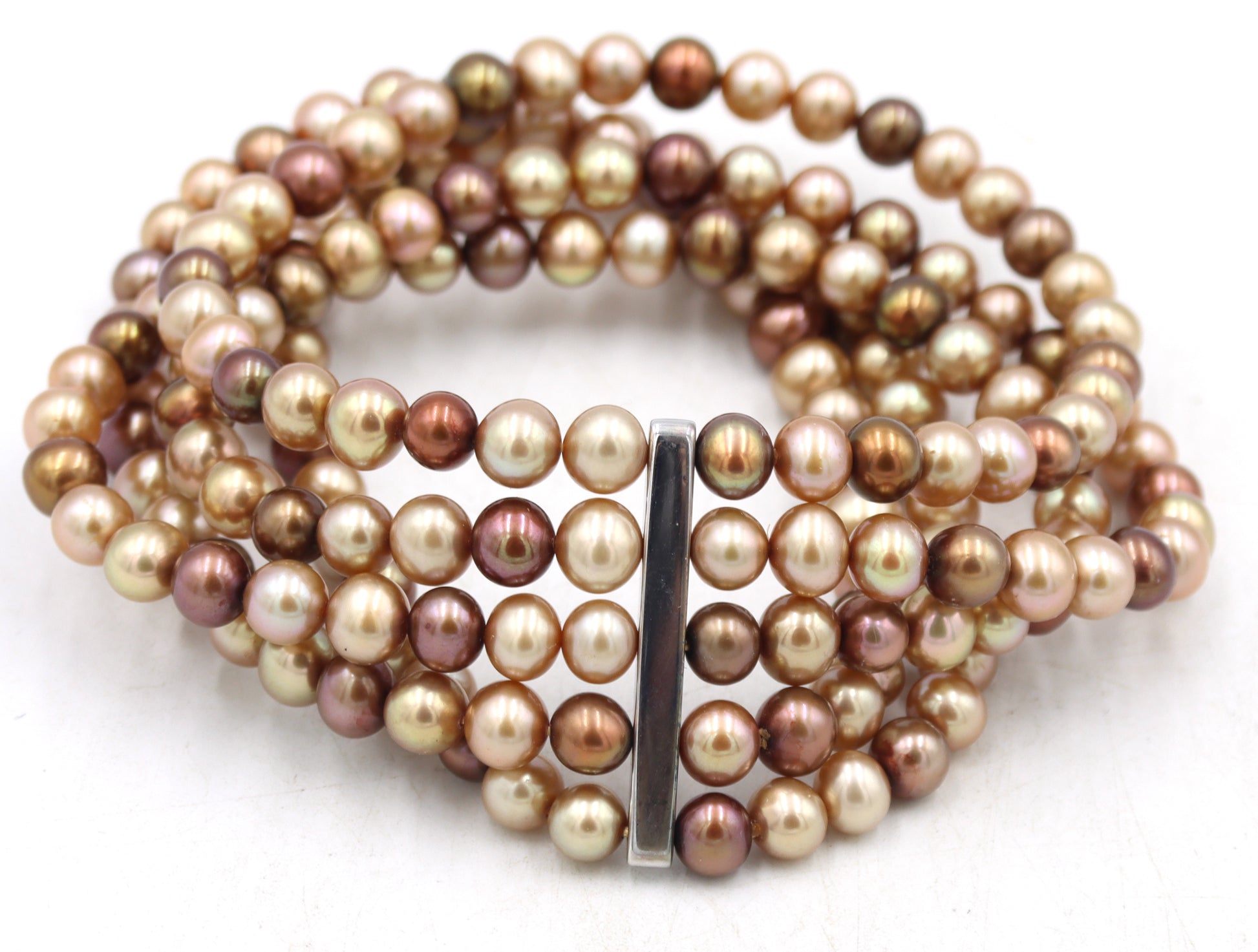 Honora pearl multi strand bangle