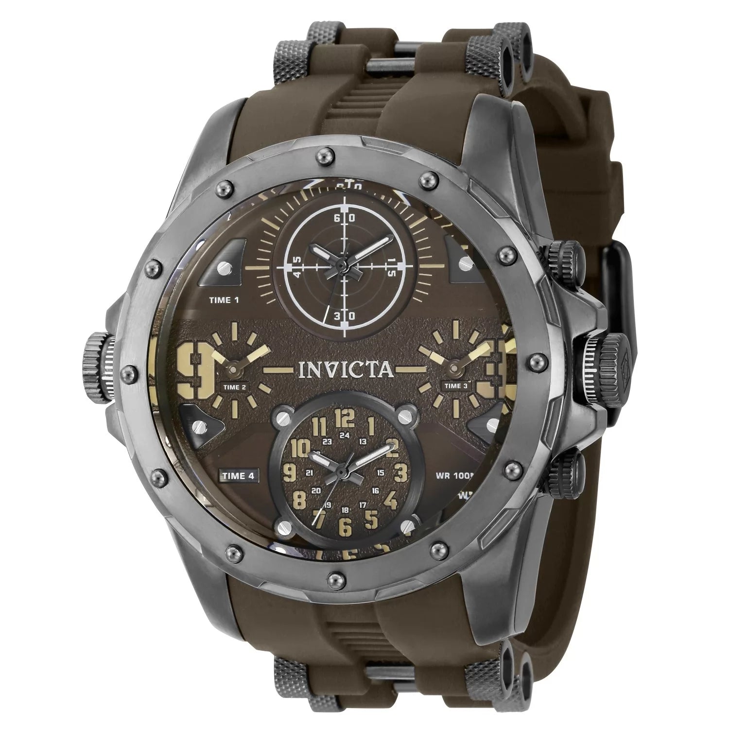 Invicta Men's Coalition Forces Quartz Chronograph Brown Dial Watch