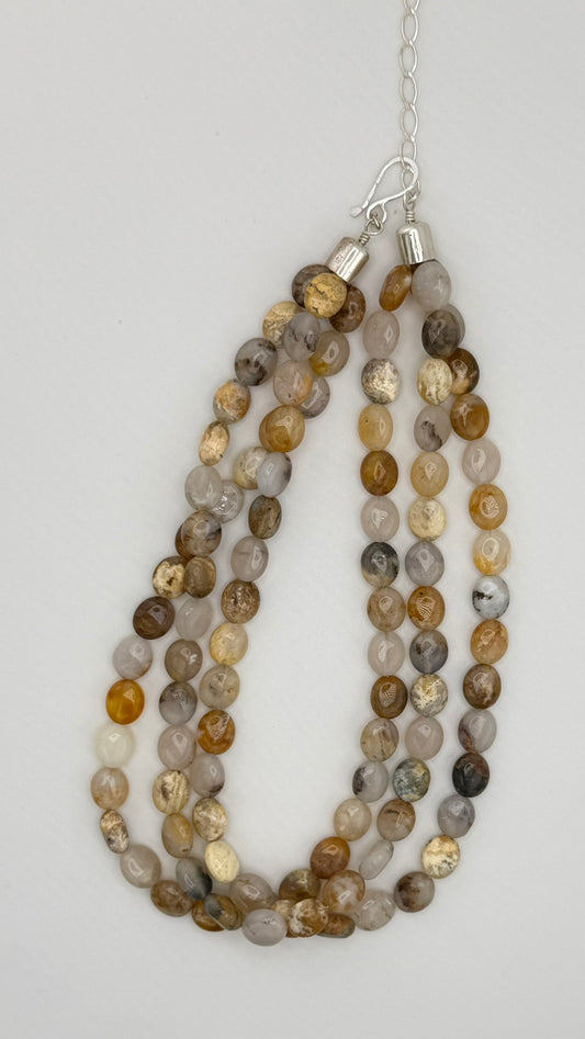 925 Sterling Silver Jay King DTR Multi-Strand Of  Moonstone Necklace