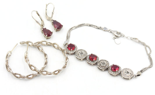 Vintage 925 sterling silver lot of jewelry