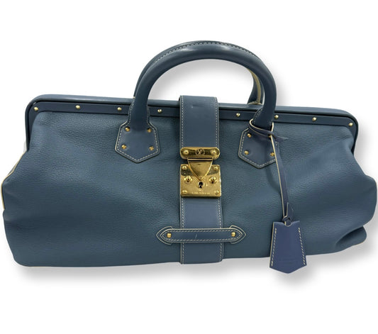 Louis Vuitton Blue Suhali Leather L'Ingenieux GM Bag