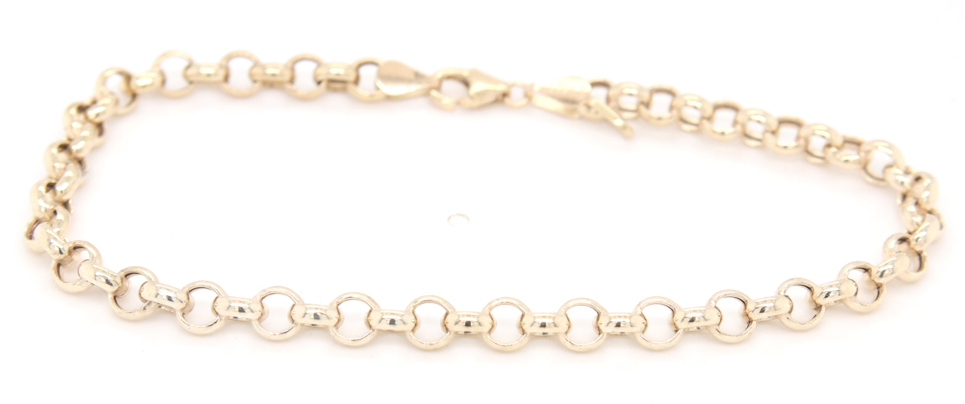 14kt Yellow gold Rolo link bracelet