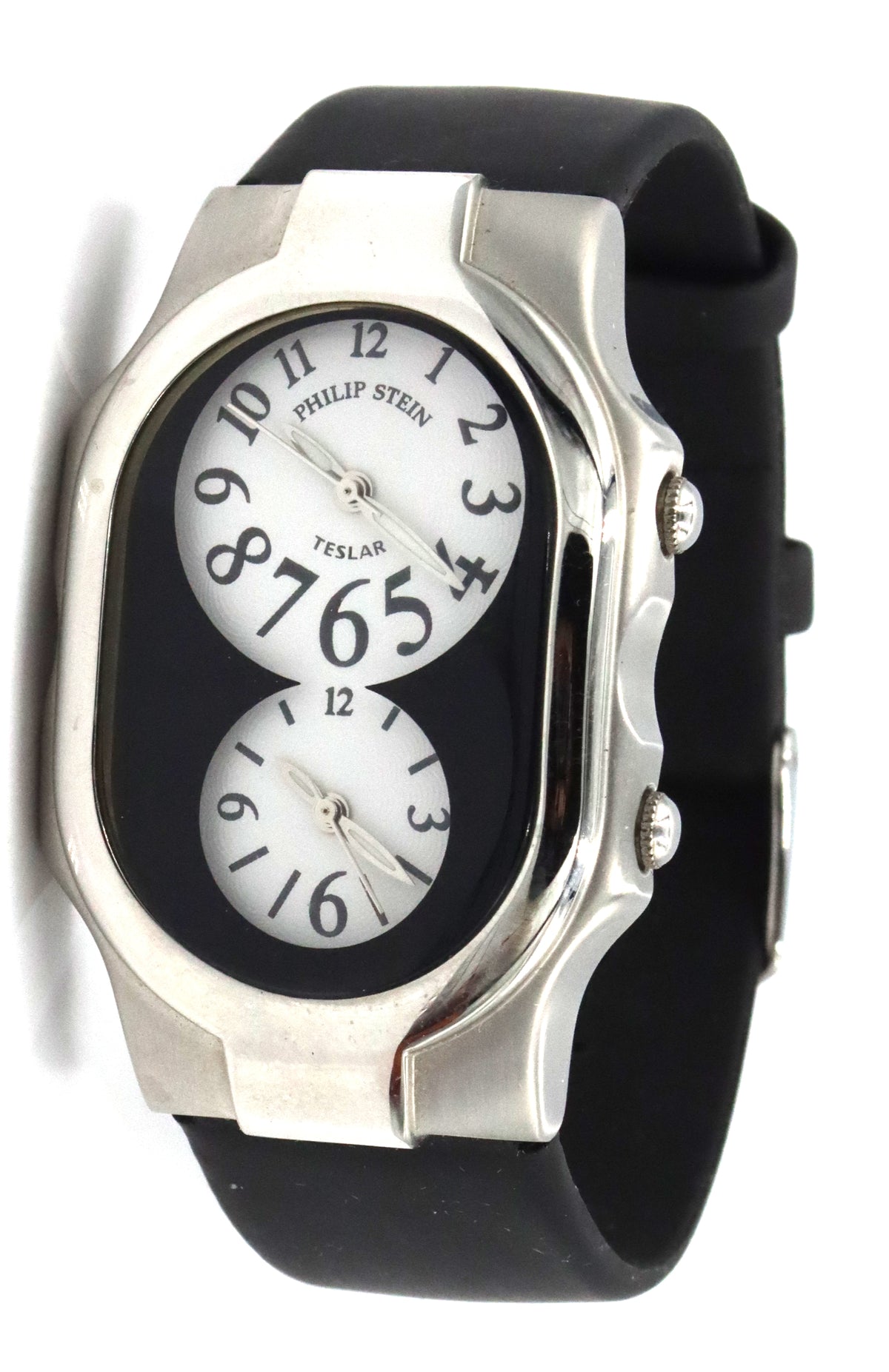 PhillipStein Teslar dual time Analog 32mm watch