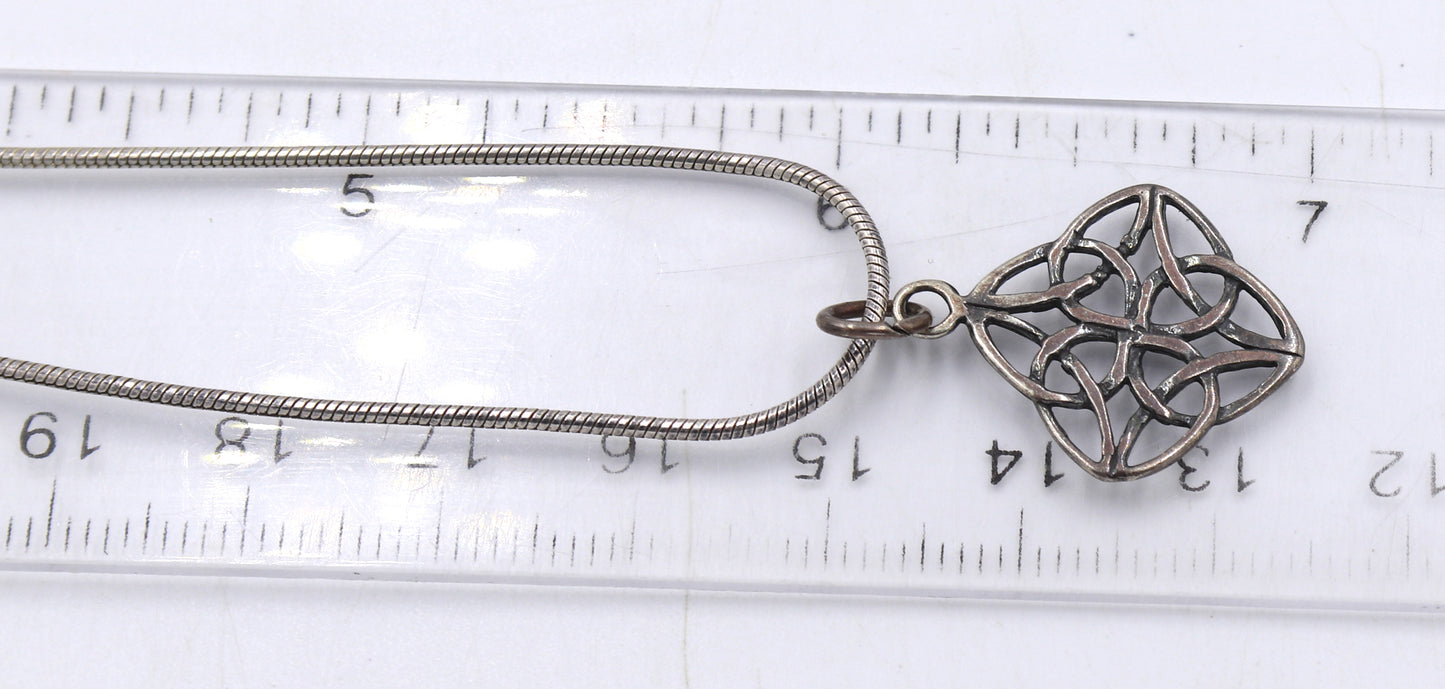 Group lot of vintage 925 sterling silver necklaces