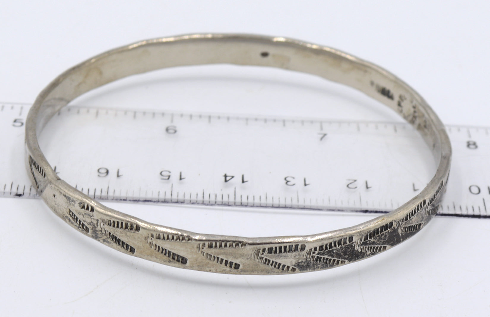 Group lot of 3 vintage 925 sterling silver bangles