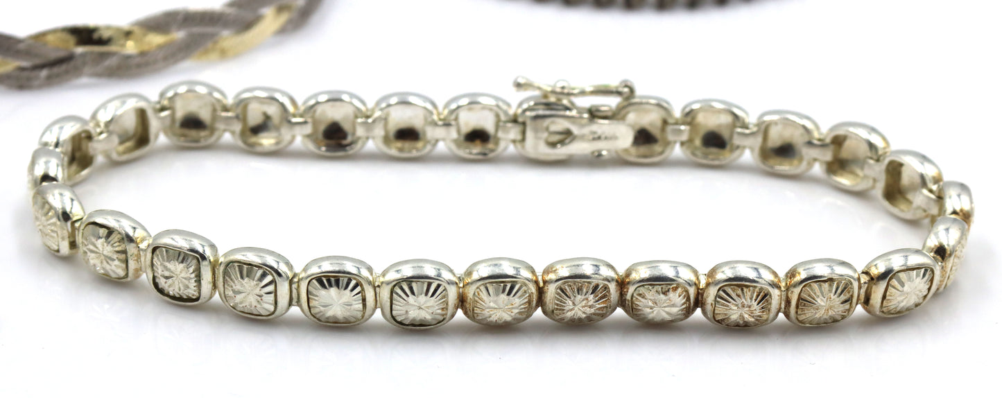 Vintage 925 sterling silver group lot of 8 bracelets