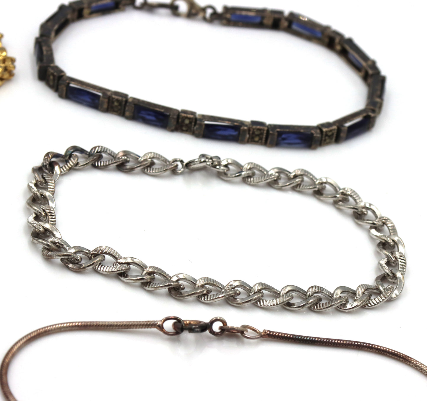 Vintage 925 sterling silver group lot of bracelets