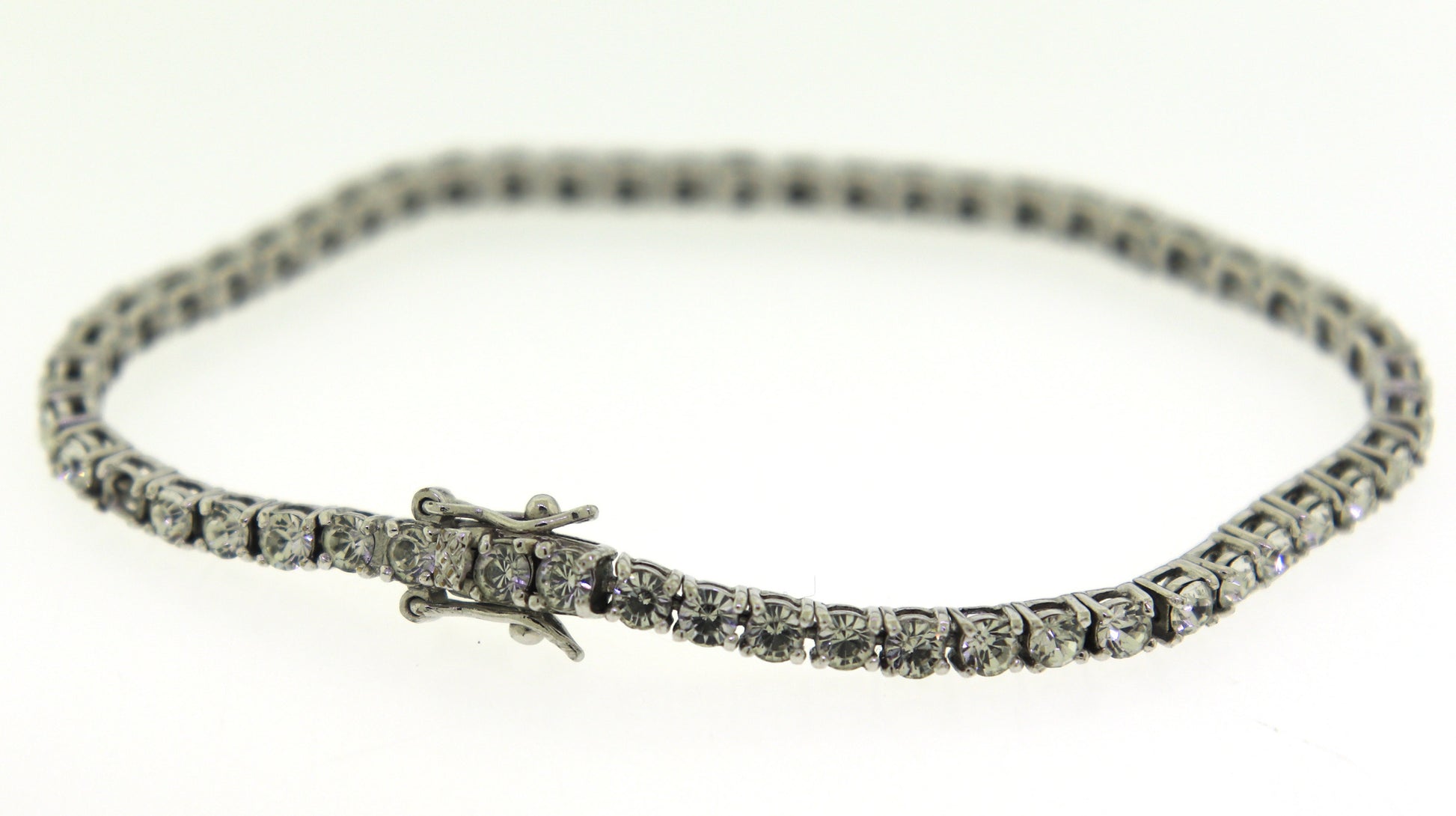 925 Sterling Silver Cubic Zirconia Tennis Bracelet