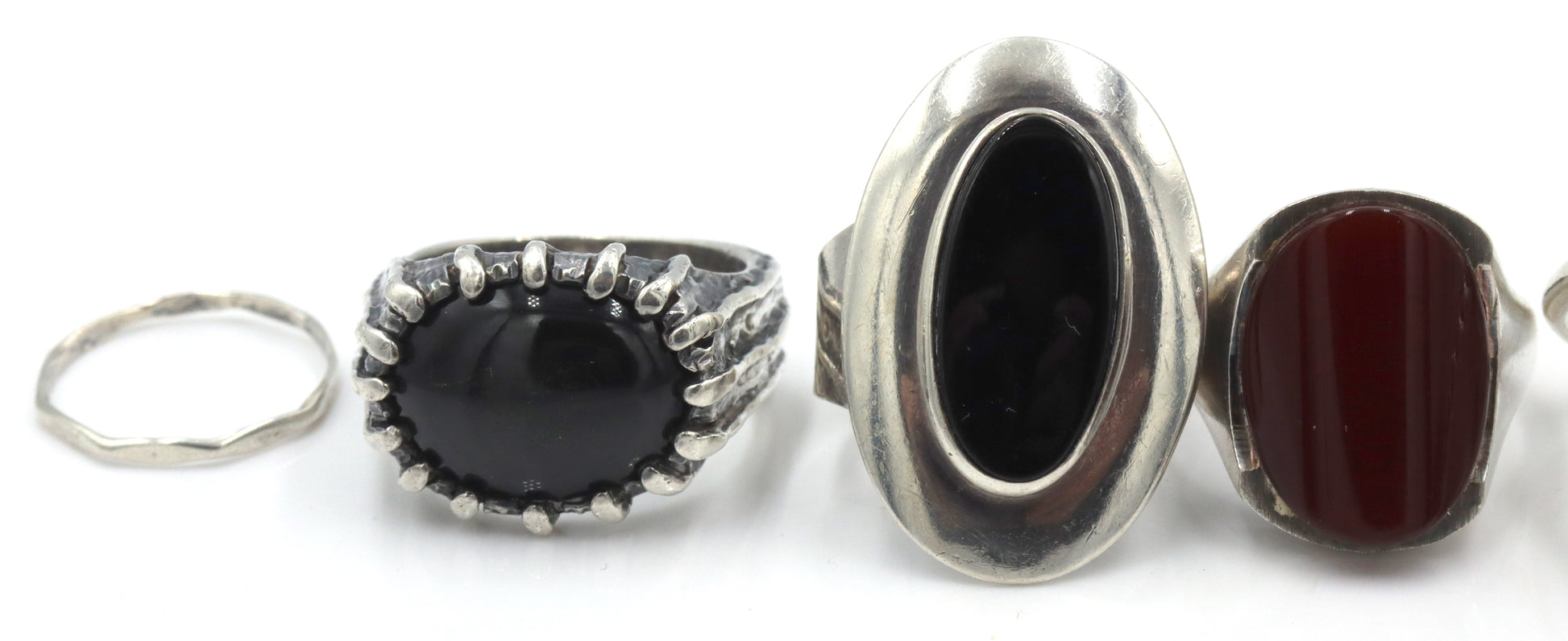Group lot of Vintage 925 sterling silver rings