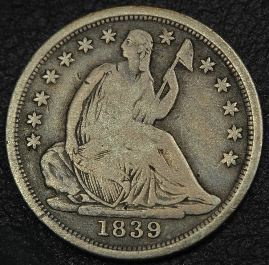 1839-O Seated Liberty Half Dime Early New Orleans Silver Coin
