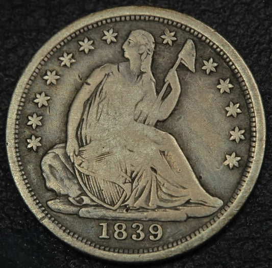 1839-O Seated Liberty Half Dime Early New Orleans Silver Coin