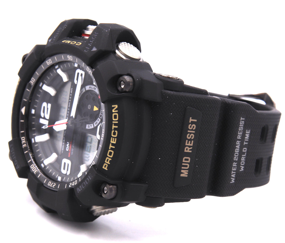 Men's Casio G-shock twin Sensor Mudmaster black dial watch