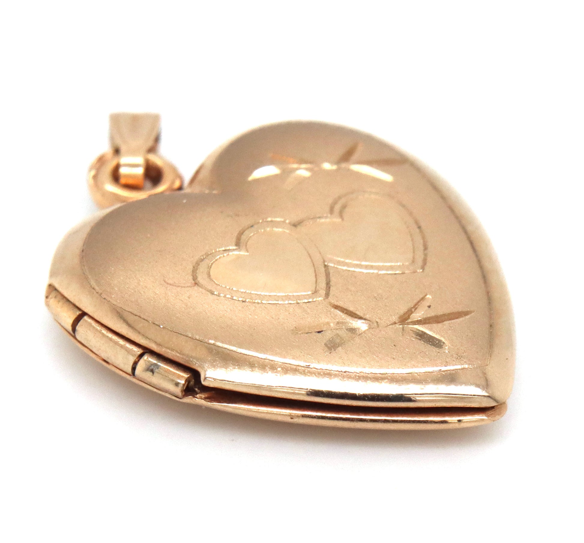 10kt Yellow gold locket pendant