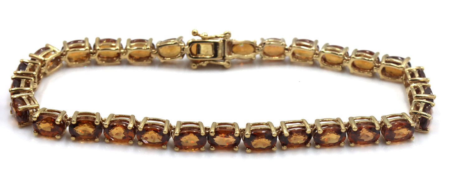 Lot of 2 Vintage 925 sterling silver cubic zirconia bracelets