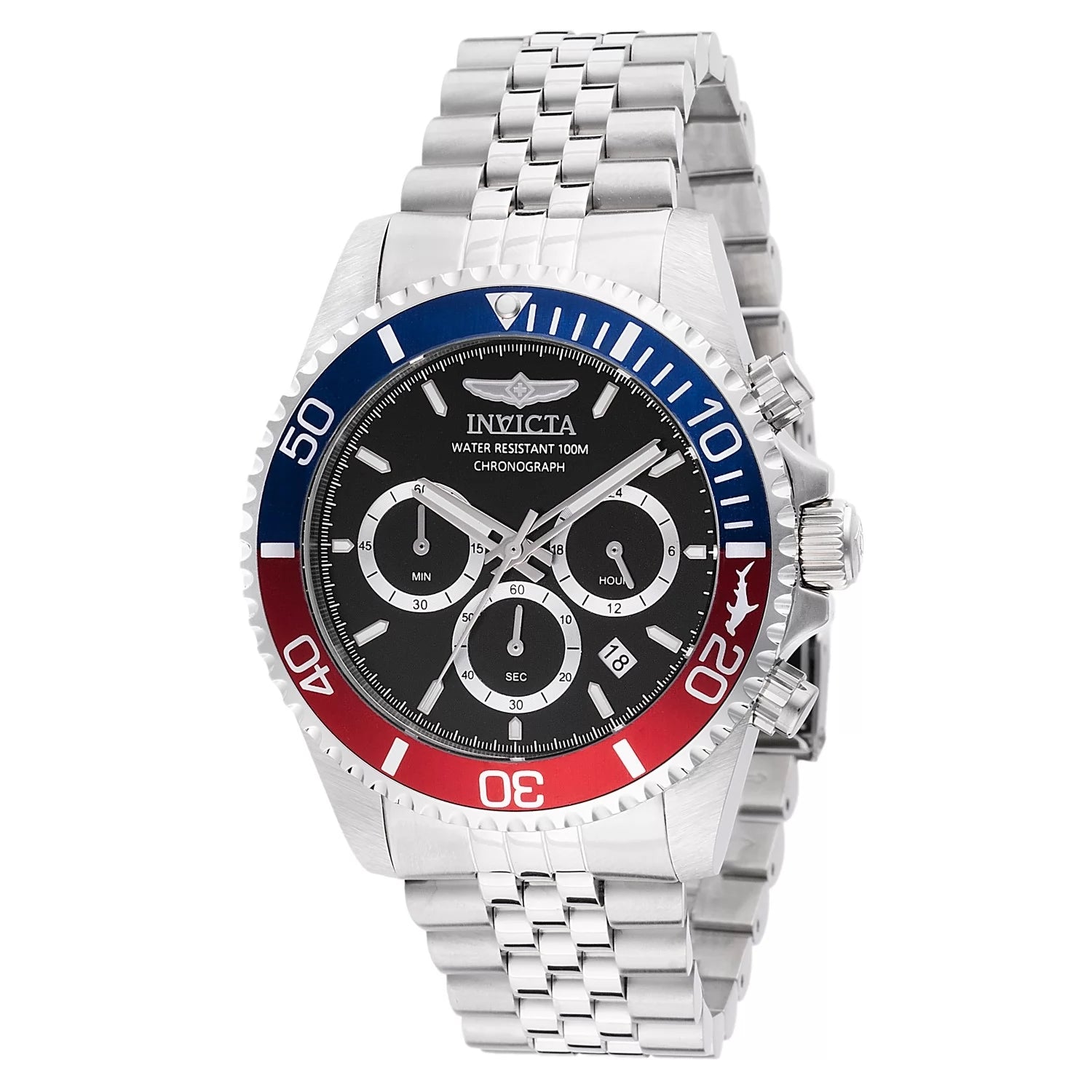 Invicta Men's Pro Diver Quartz Chronograph Black Dial Watch