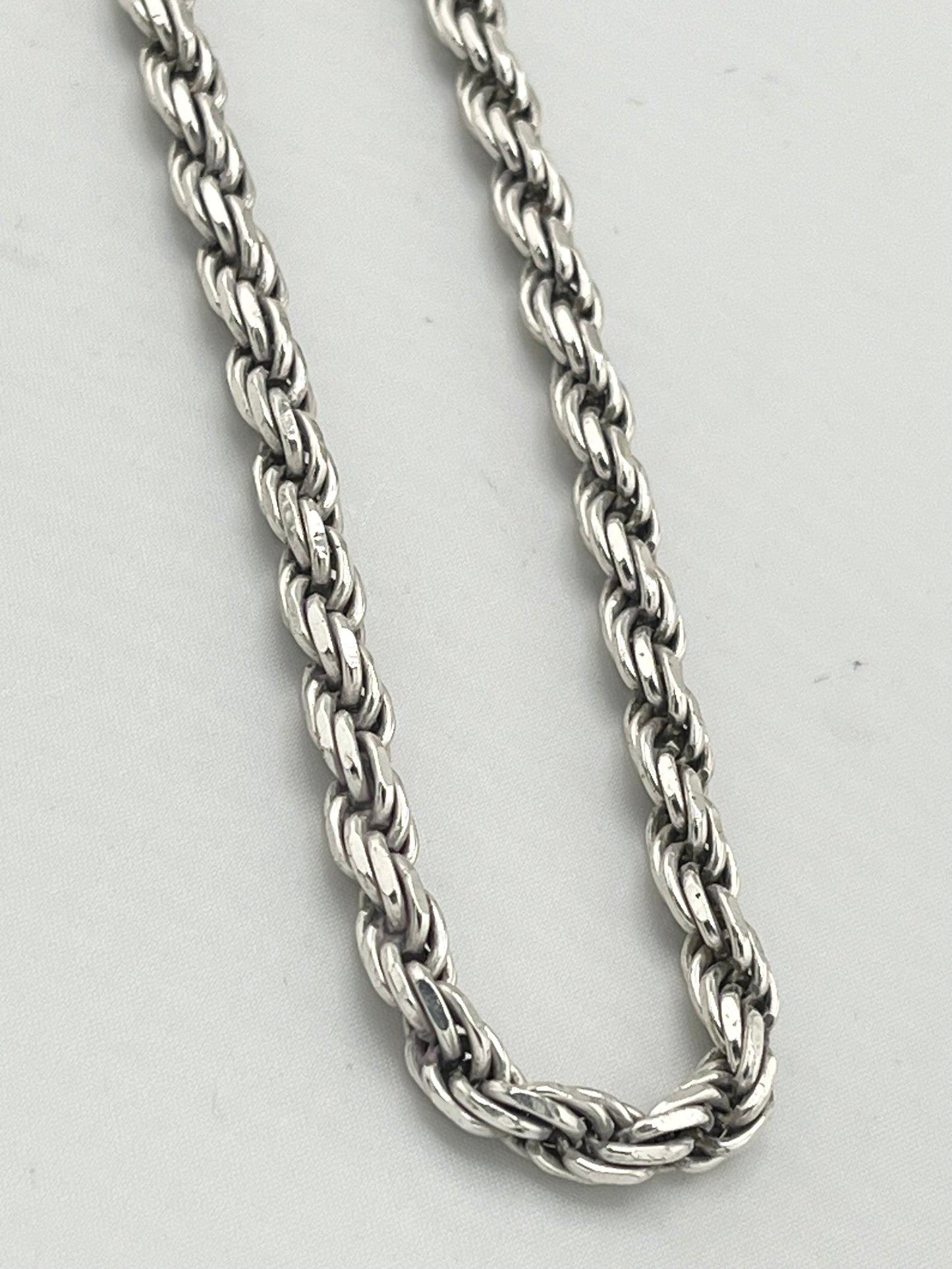 italian 925 Sterling Silver Solid 6MMRope Chain