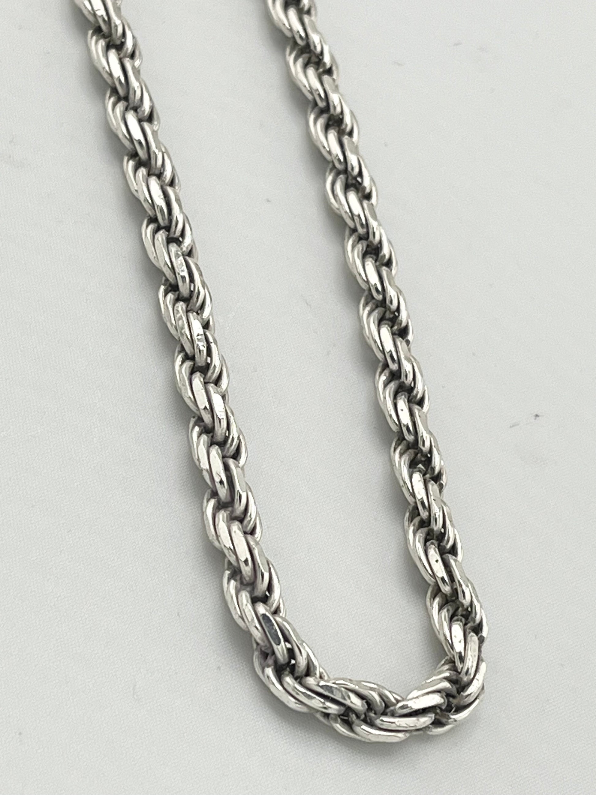 italian 925 Sterling Silver Solid 6MMRope Chain
