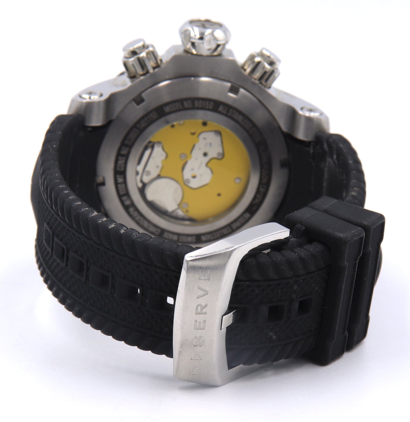 Invicta Reserve Venmo Quartz Swiss Chronograph Black Dial Watch