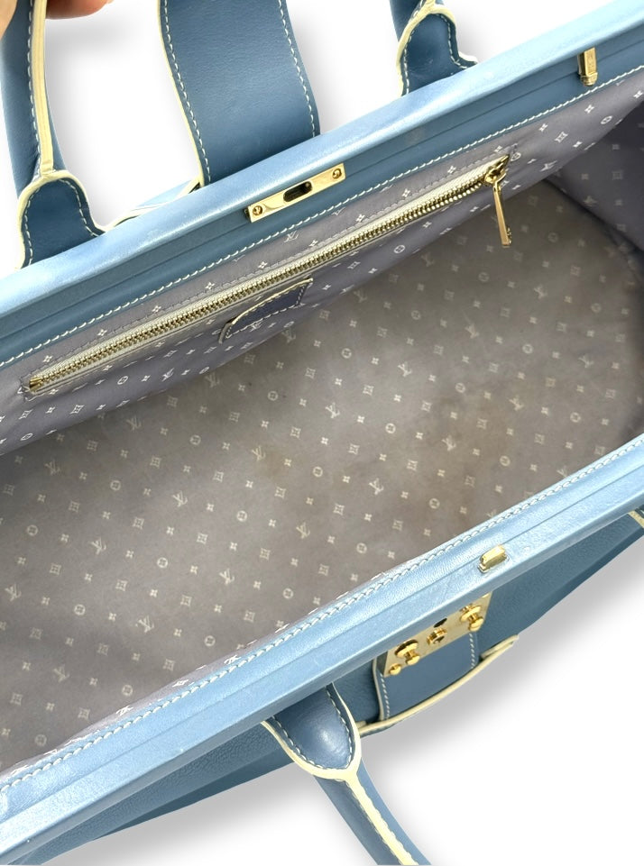 Louis Vuitton Blue Suhali Leather L'Ingenieux GM Bag