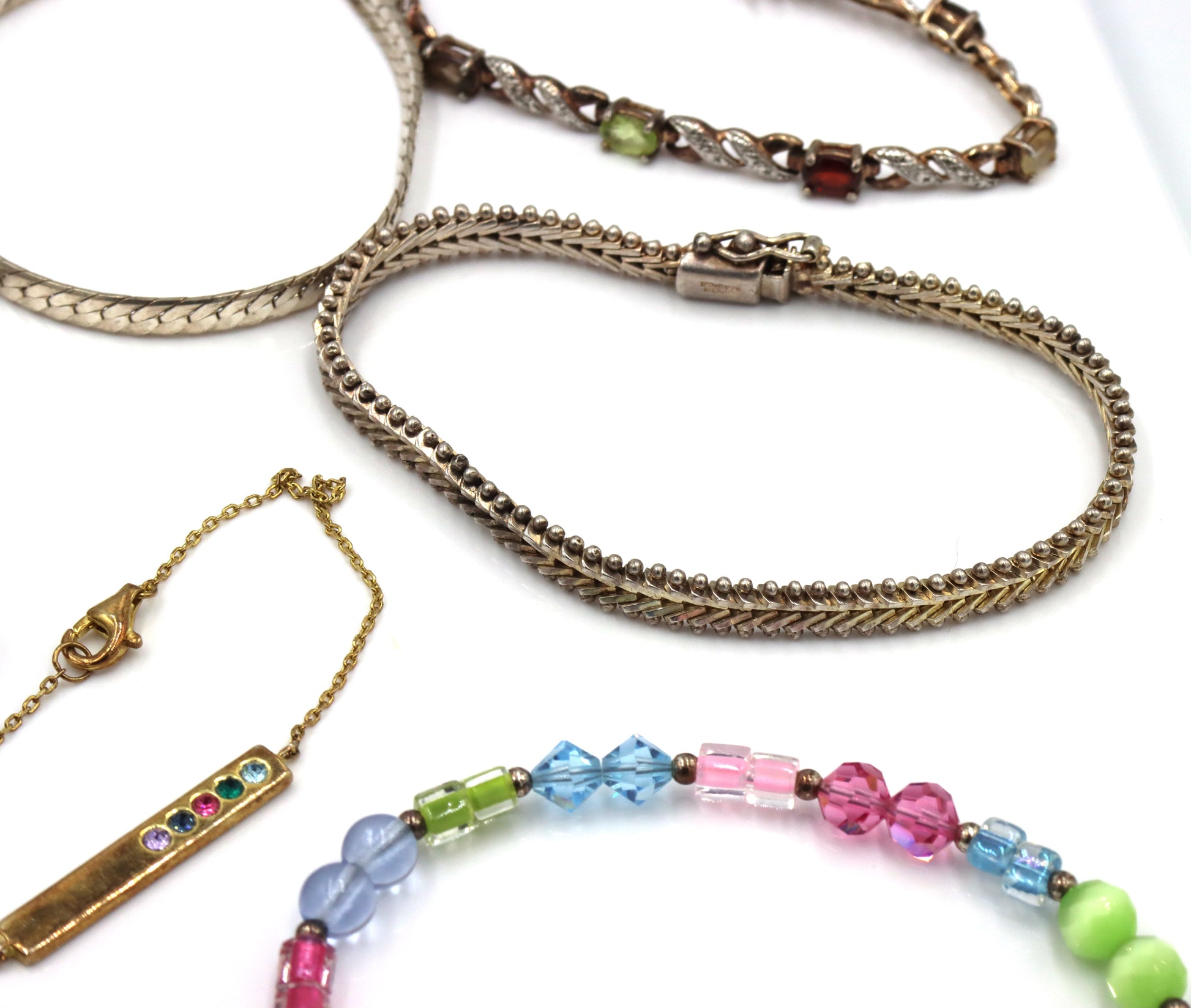 Group lot of 11 vintage 925 sterling silver bracelets