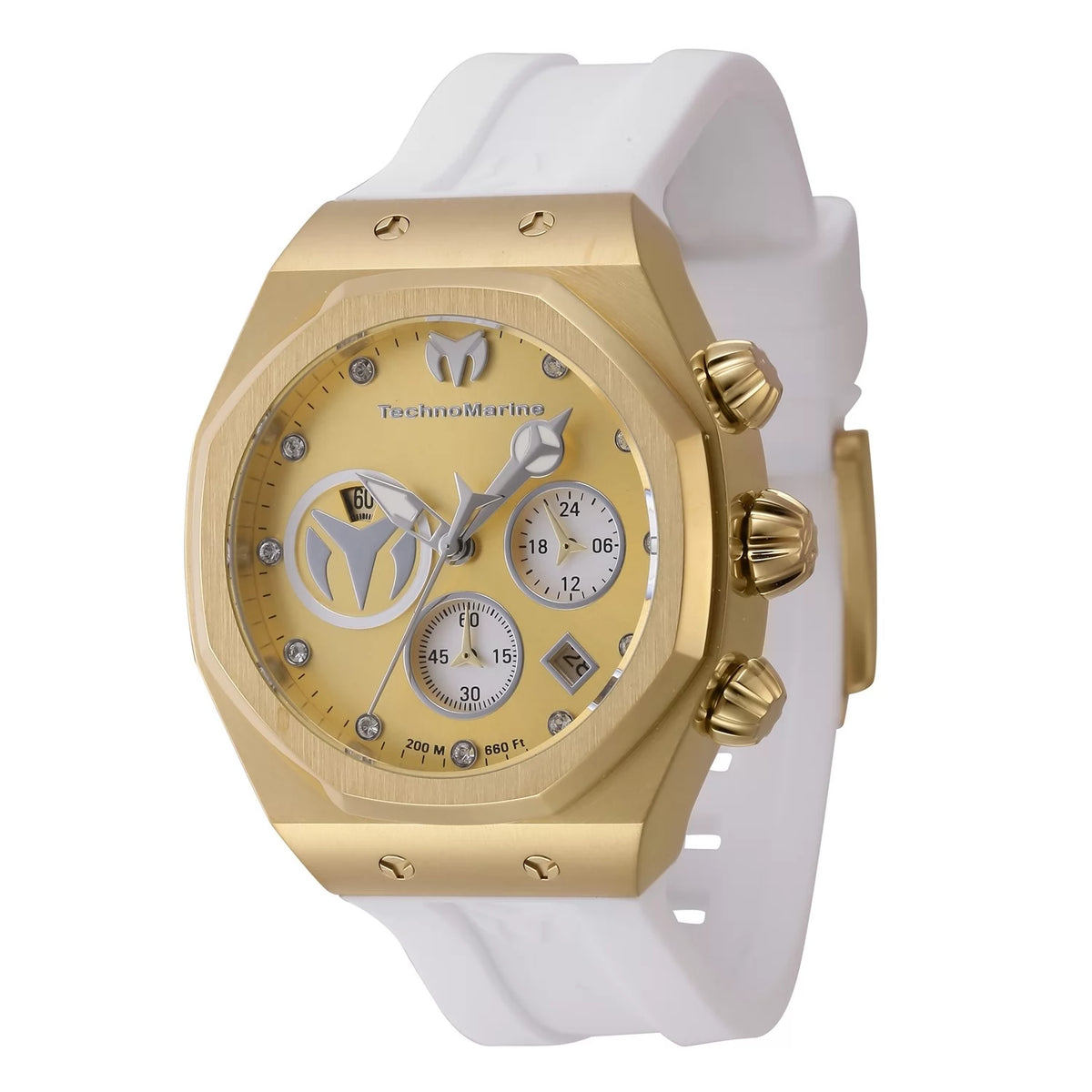 Technomarine Women's Reef Quartz Chronograph Gold, Silver Dial Watch
