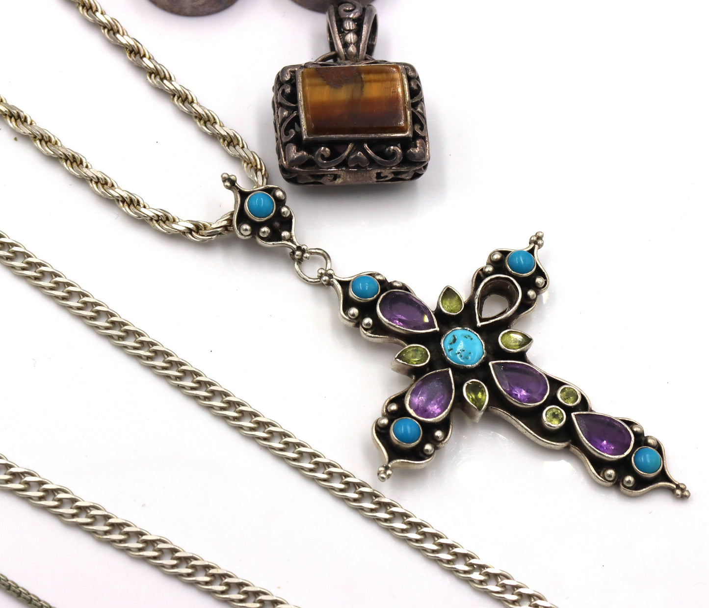 Group lot of Vintage 925 sterling silver miscellaneous jewelry