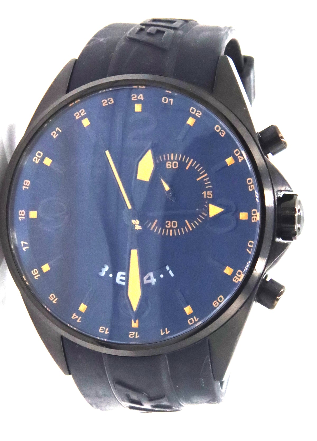 Clearly Torgoen orange dial watch