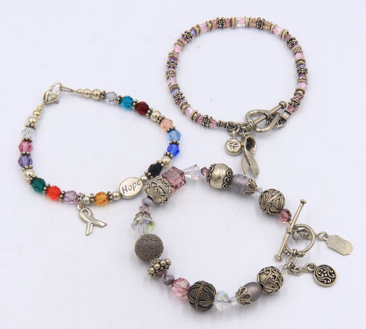 Vintage 925 Sterling Silver Lot of 3 Bracelets