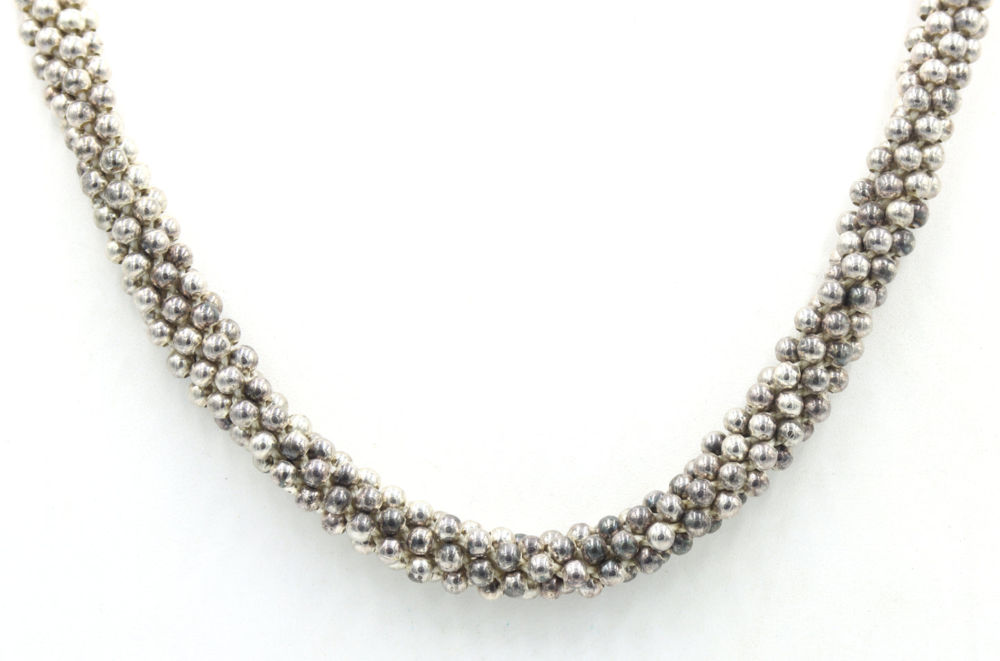 Set of Vintage 925 sterling silver necklace and matching bracelet