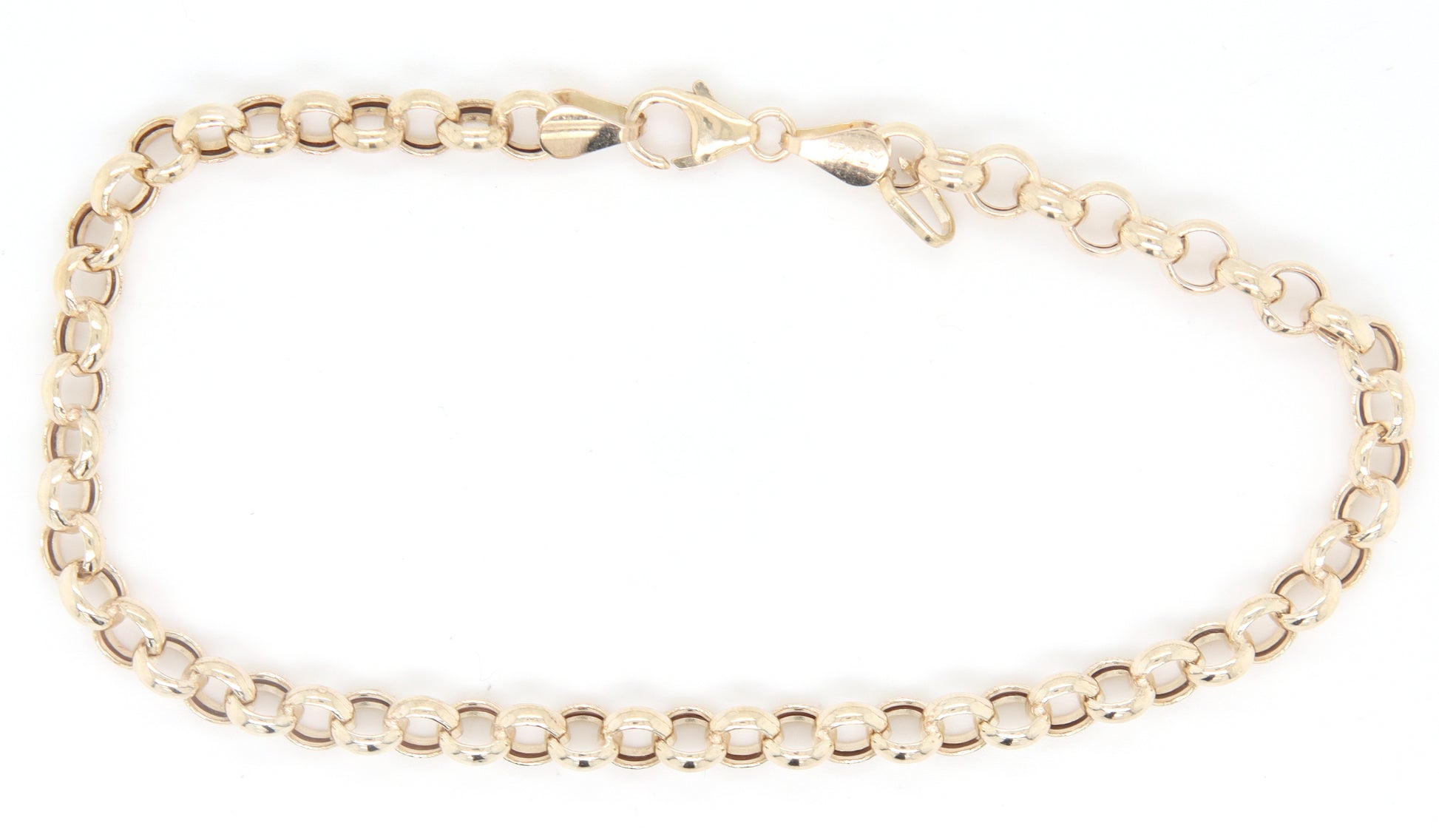 14kt Yellow gold Rolo link bracelet