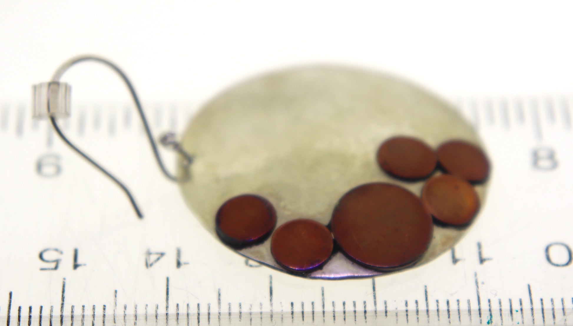 Sterling Silver Mexico Round Earrings