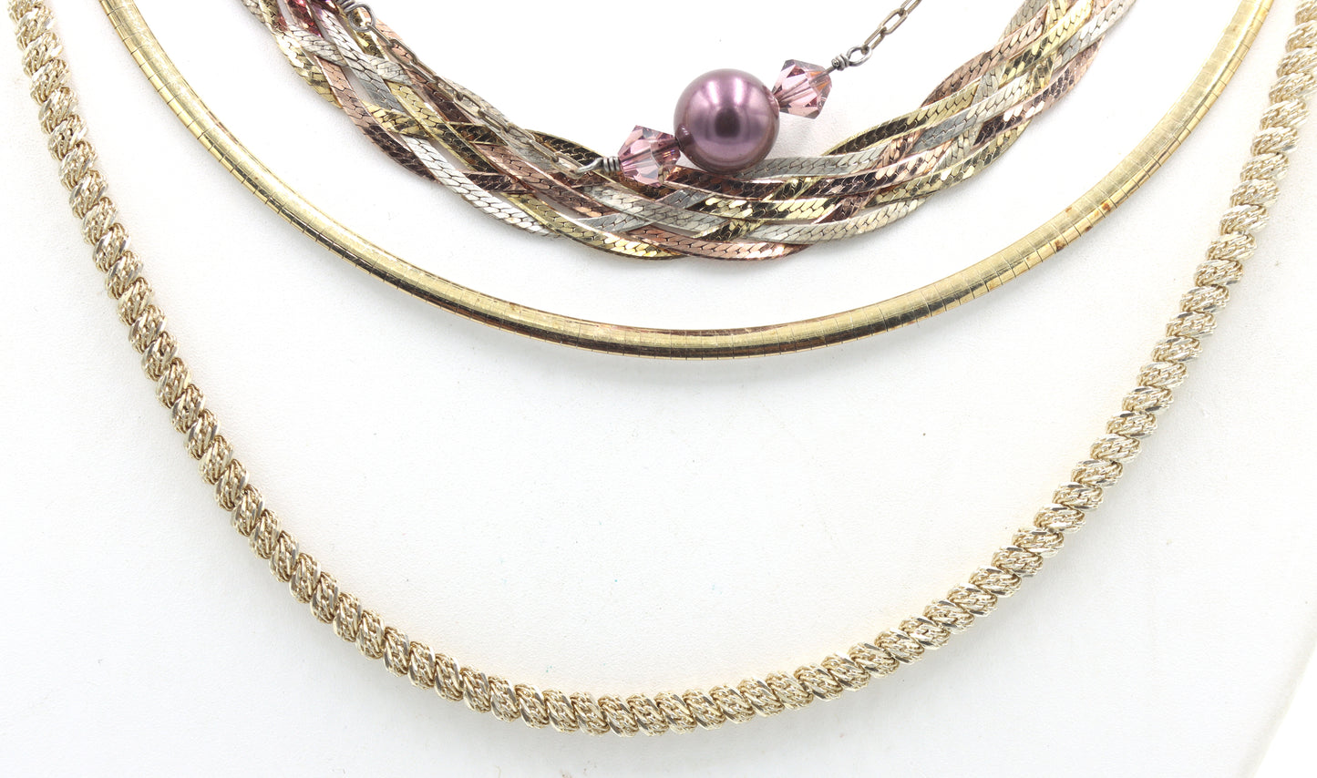 Group lot of Vintage 925 sterling silver necklaces