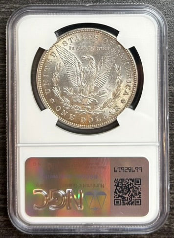 1882 Morgan Silver Dollar $1 NGC MS 60