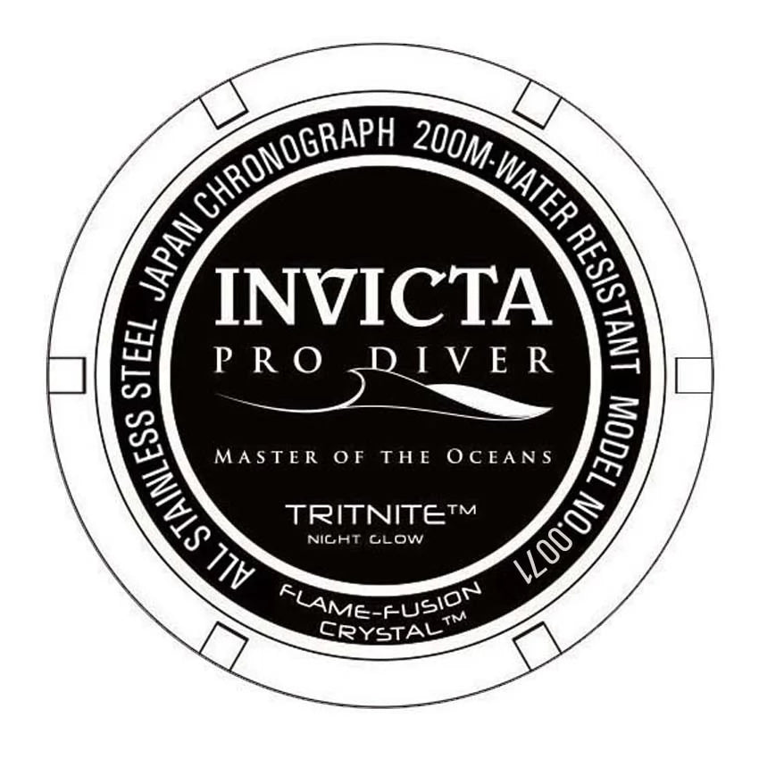 Invicta Men's Pro Diver Quartz Chronograph Silver Dial Watch