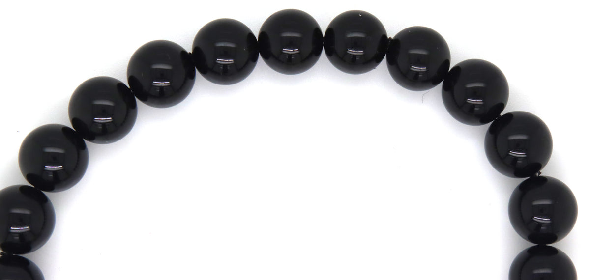 Tiffany & co black onyx beaded bracelet with toggle clasp