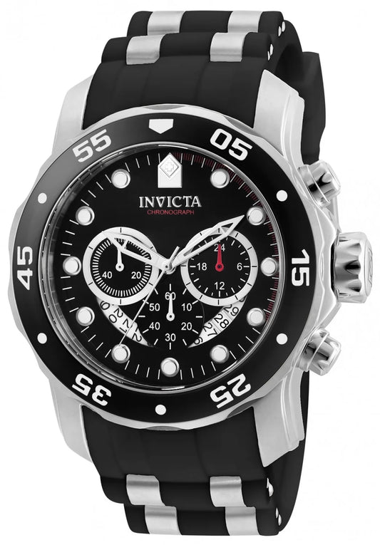 Invicta Men's Pro Diver Quartz Chronograph Black Dial Watch