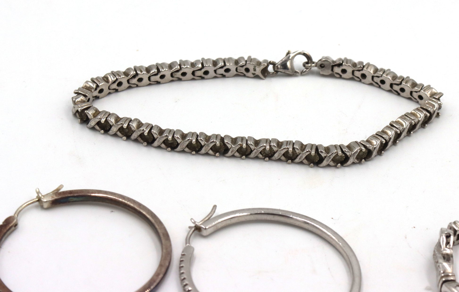 Group of vintage 925 sterling silver mixed jewelry