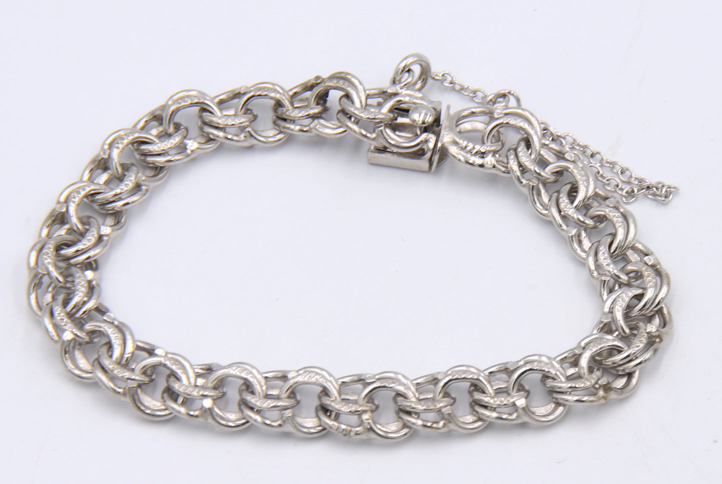 Group Lot of 3 Vintage 925 Sterling Silver Bracelets