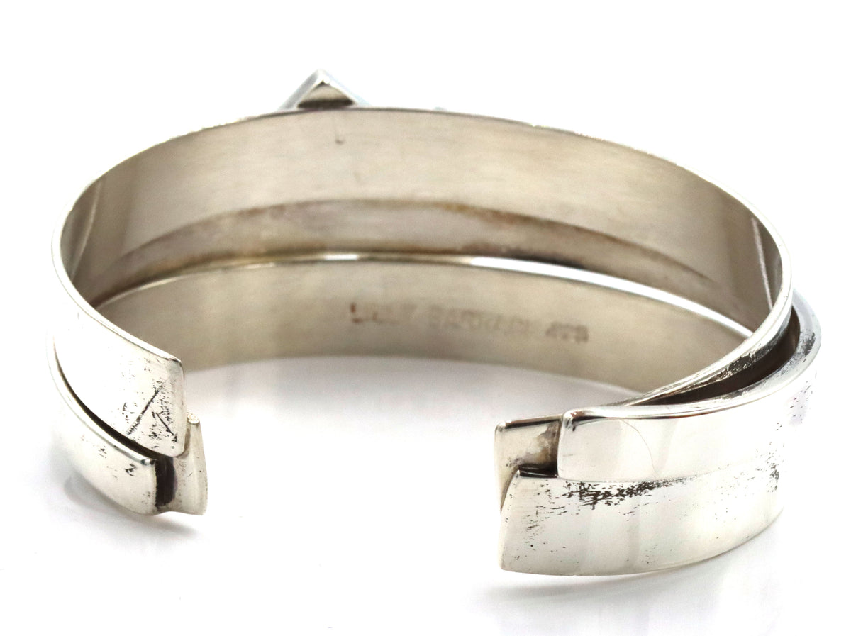 925 Sterling silver Lilly Barrack amethyst bangle bracelet