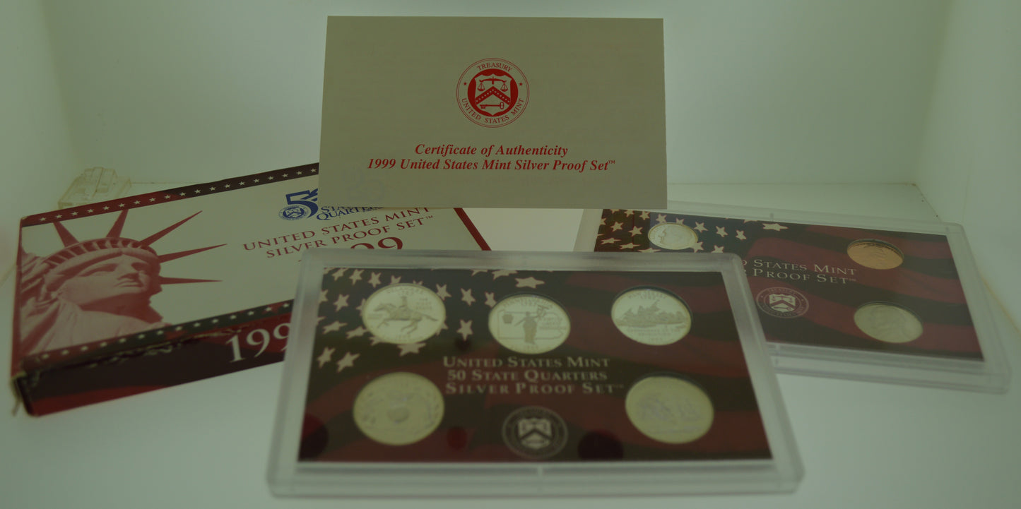 1999 9-Piece Silver US Proof Set